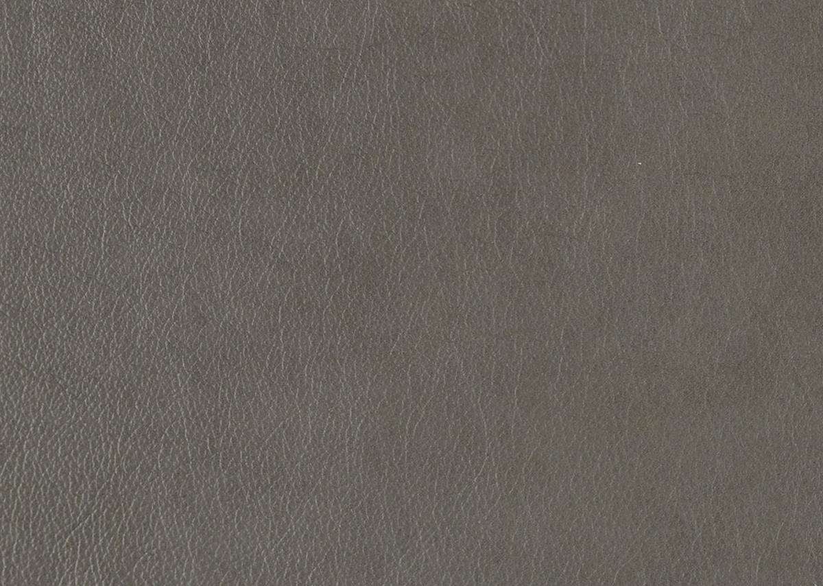 2,5-SITZER in Echtleder Grau  - Schwarz/Grau, Design, Leder/Metall (206/94/95cm) - Celina