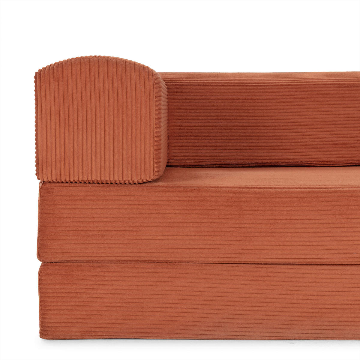 SCHLAFSOFA Cord Terracotta  - Terracotta, MODERN, Textil (200/70/90cm) - Livetastic