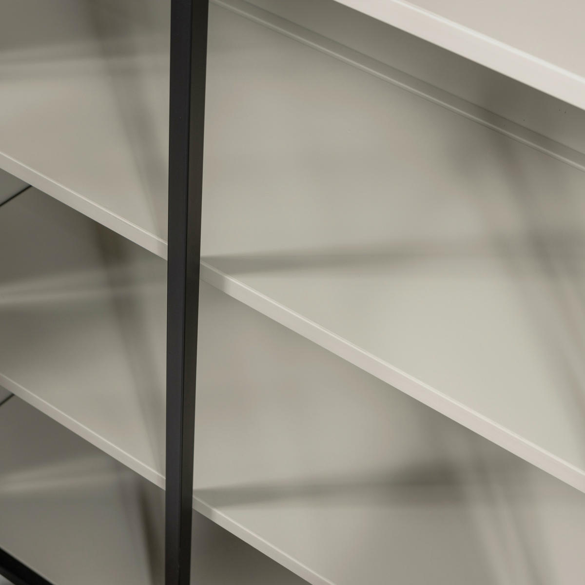 VITRINE in Schwarz  - Schwarz, Design, Glas/Metall (96/200/40cm) - Livetastic