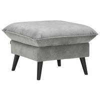 HOCKER Velours Grau  - Schwarz/Grau, Design, Holz/Textil (63/44/63cm) - Carryhome
