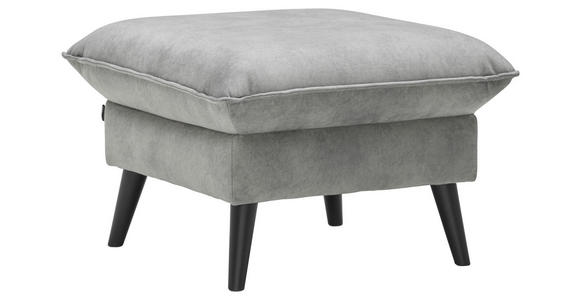 HOCKER in Textil Grau - Schwarz/Grau, Design, Holz/Textil (63/44/63cm) - Carryhome