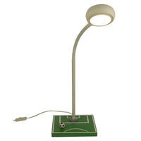 DETSKÁ STOLNÁ LAMPA, GX53, 15/37/20 cm - biela/zelená, Basics, kov/drevo (15/37/20cm)