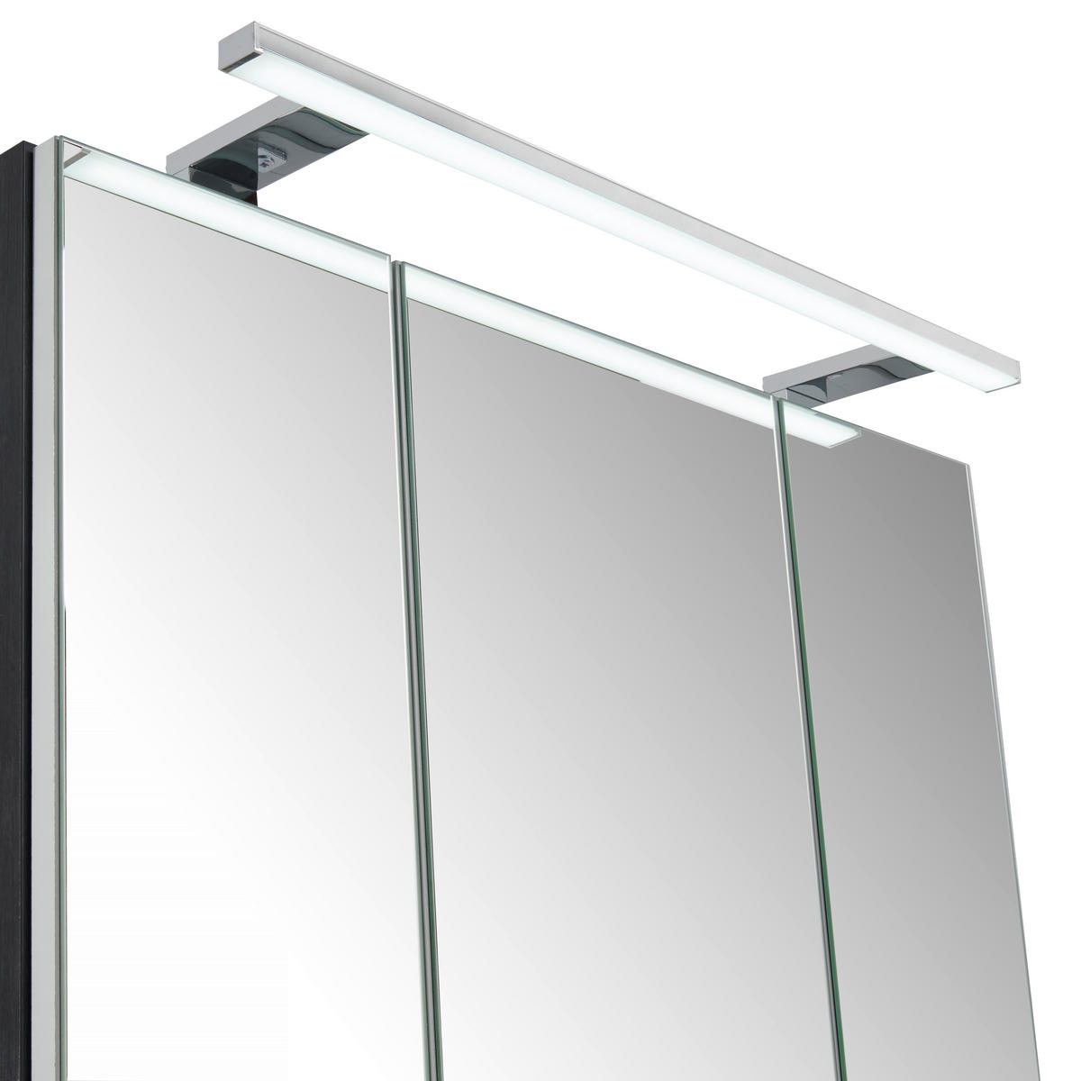 BADEZIMMER 3-teilig  in 72 cm  - Weiss/Schwarz, Design, Keramik/Holzwerkstoff (72cm) - Novel
