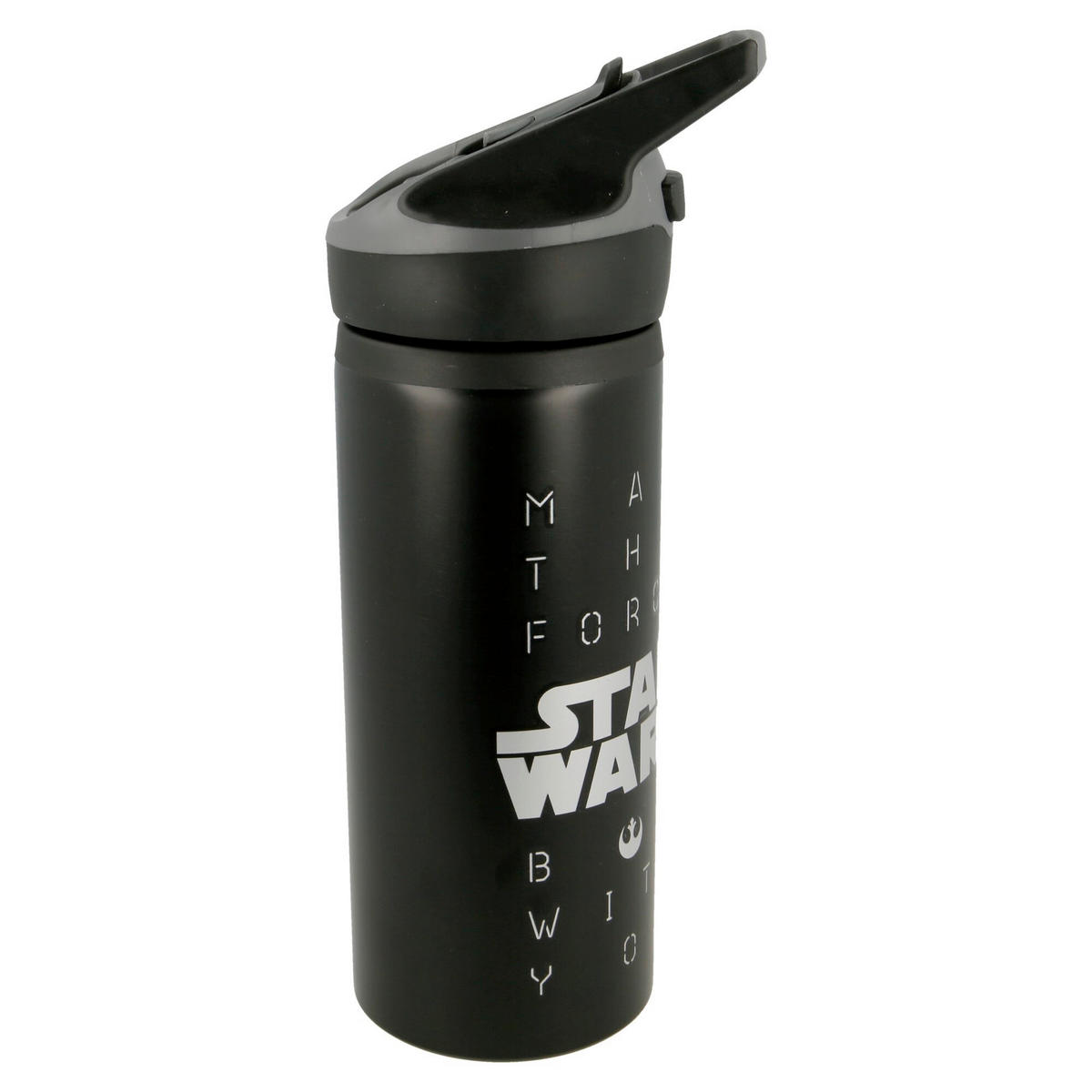 UNIVERSALFLASCHE Star Wars  - Schwarz/Alufarben, Basics, Metall (9,3/7,3/22,7cm) - Star Wars