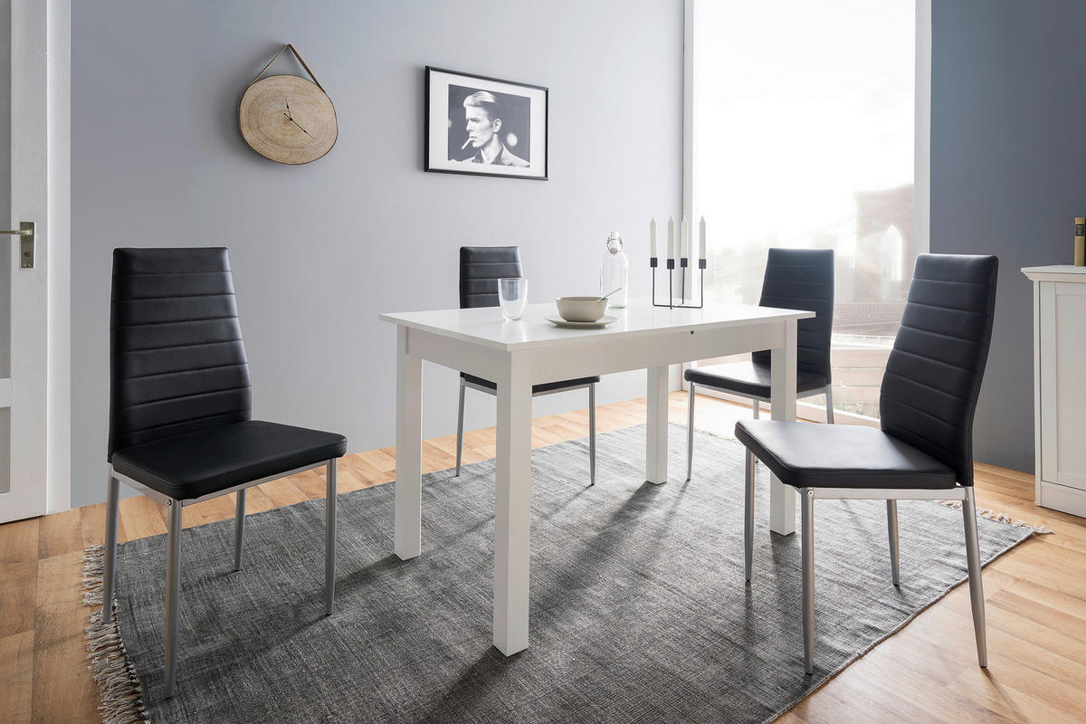 TABLE in Holzwerkstoff 120/70/76,5 cm  - blanc, Design, matériau de bois (120/70/76,5cm) - Carryhome