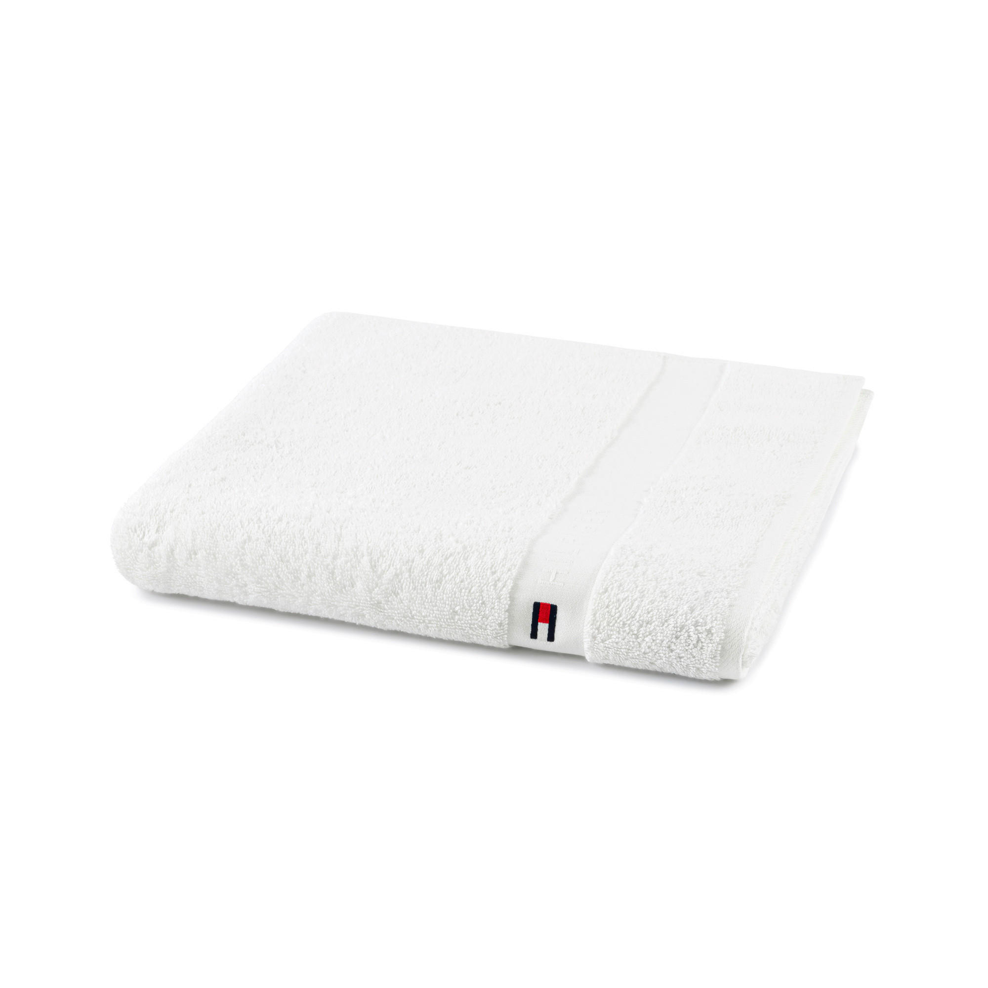 DUSCHTUCH Plain 70/140 cm  - Weiß, Basics, Textil (70/140cm) - Tommy Hilfiger