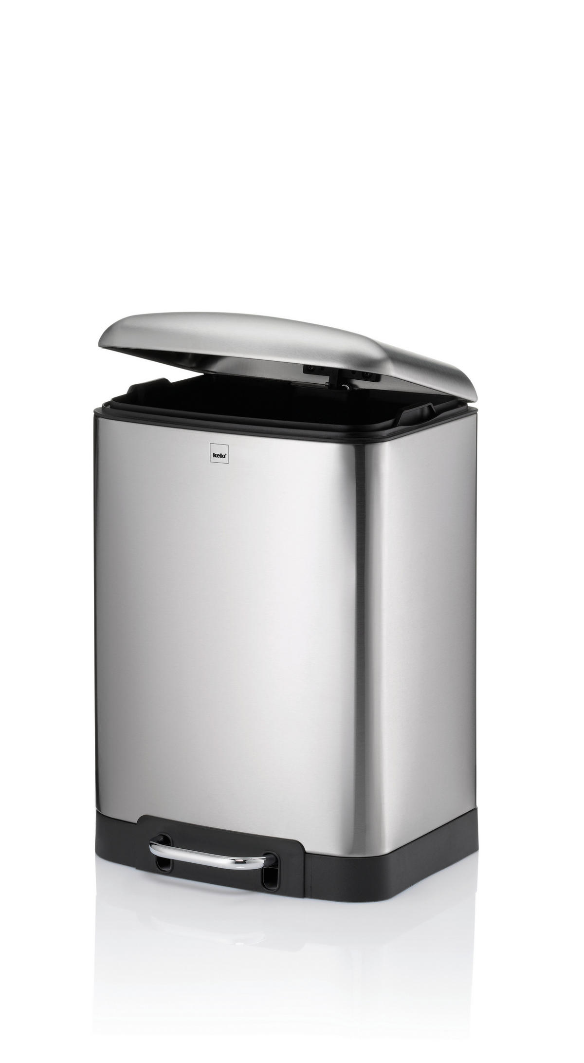 TRETEIMER 12 l  Metall  - Silberfarben, Basics, Metall (27/23,5/40cm) - Kela