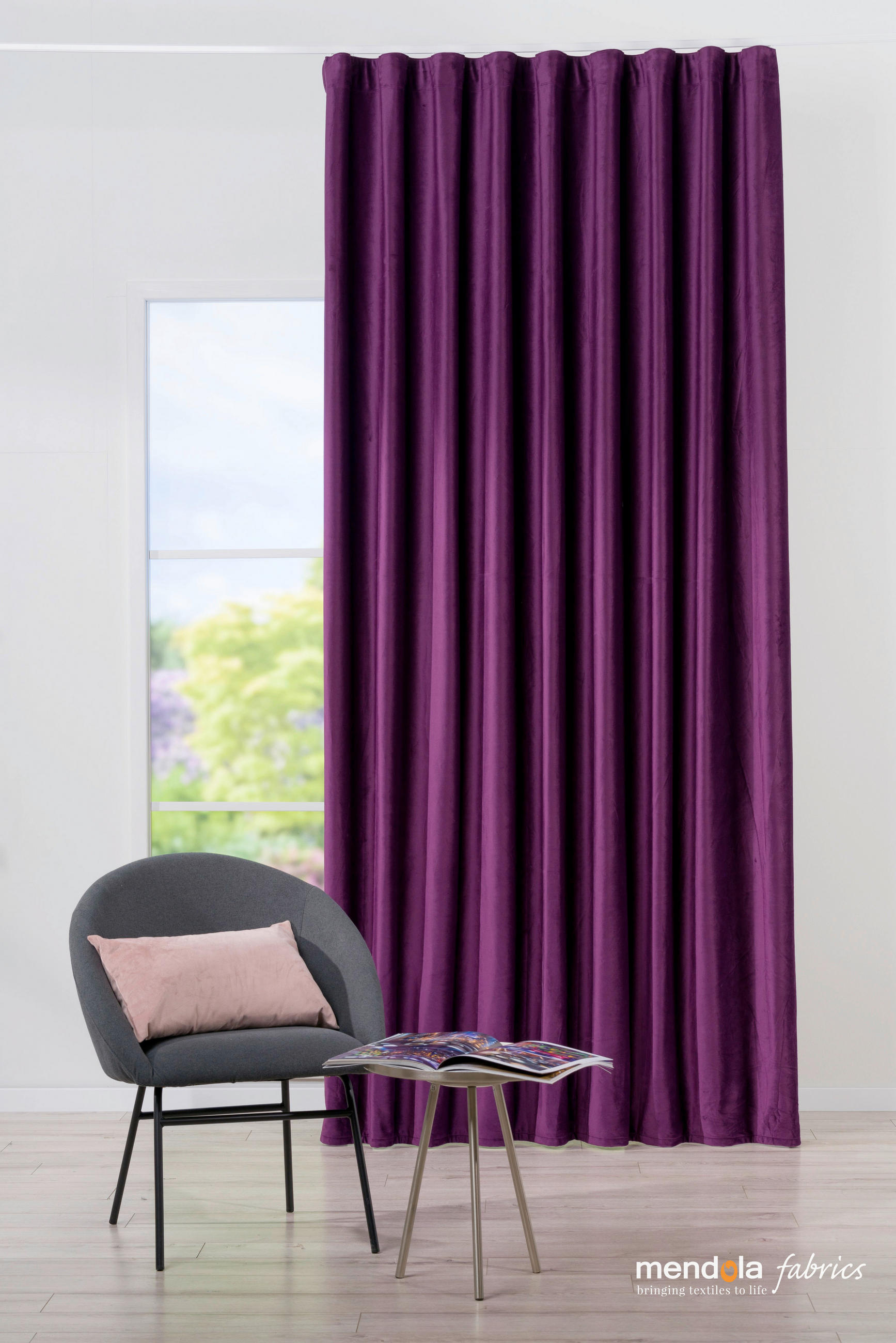 DRAPERIE CONFECȚIONATĂ black-out (nu permite trecerea luminii)  - Basics, textil (22/27.5/8cm)