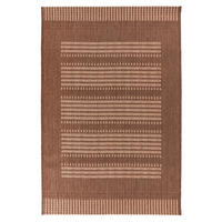 RAVNO TKANI TEPIH  braon     - braon, Osnovno, tekstil (160/230cm)