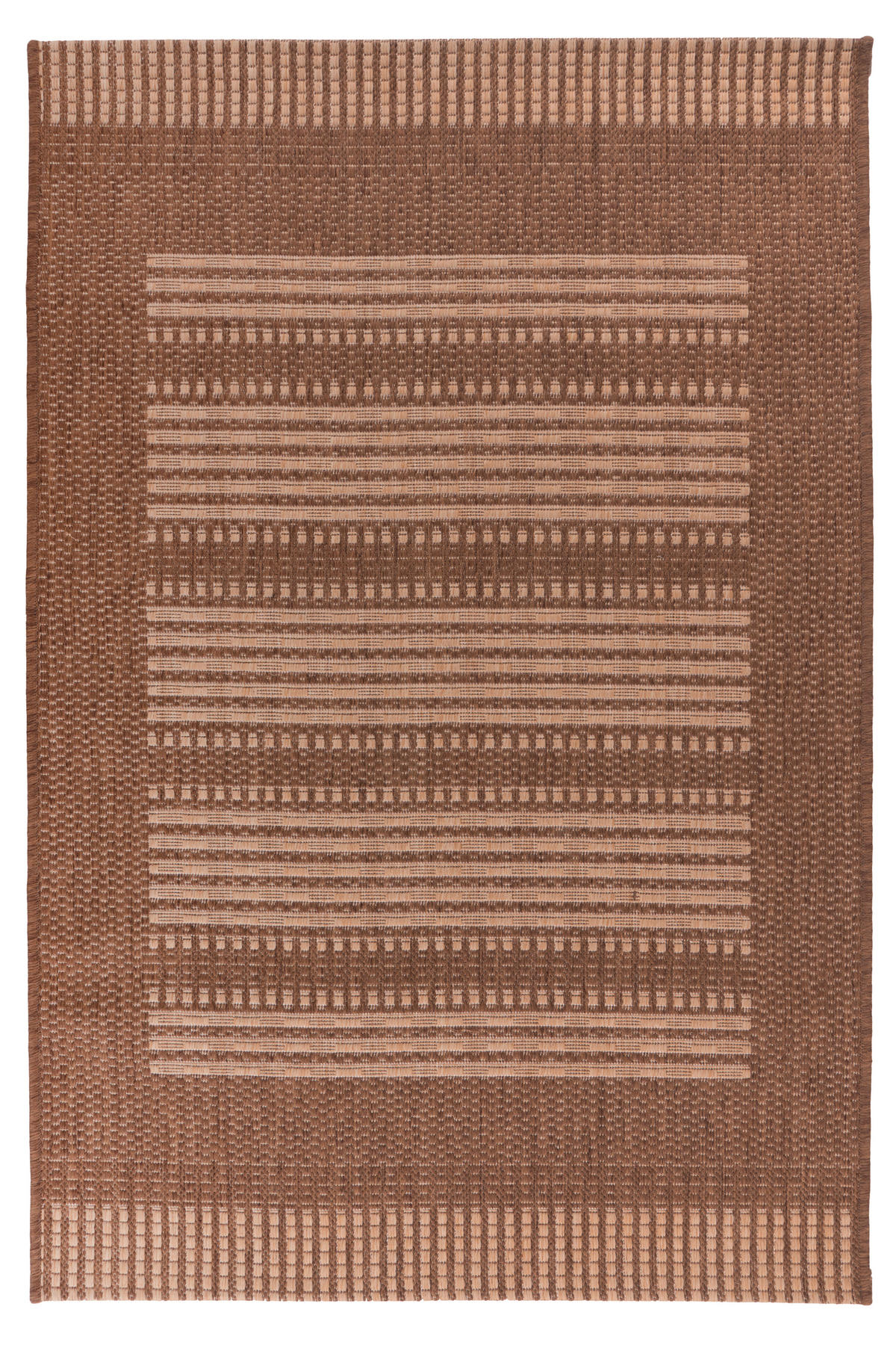 RAVNO TKANI TEPIH  braon     - braon, Osnovno, tekstil (160/230cm)