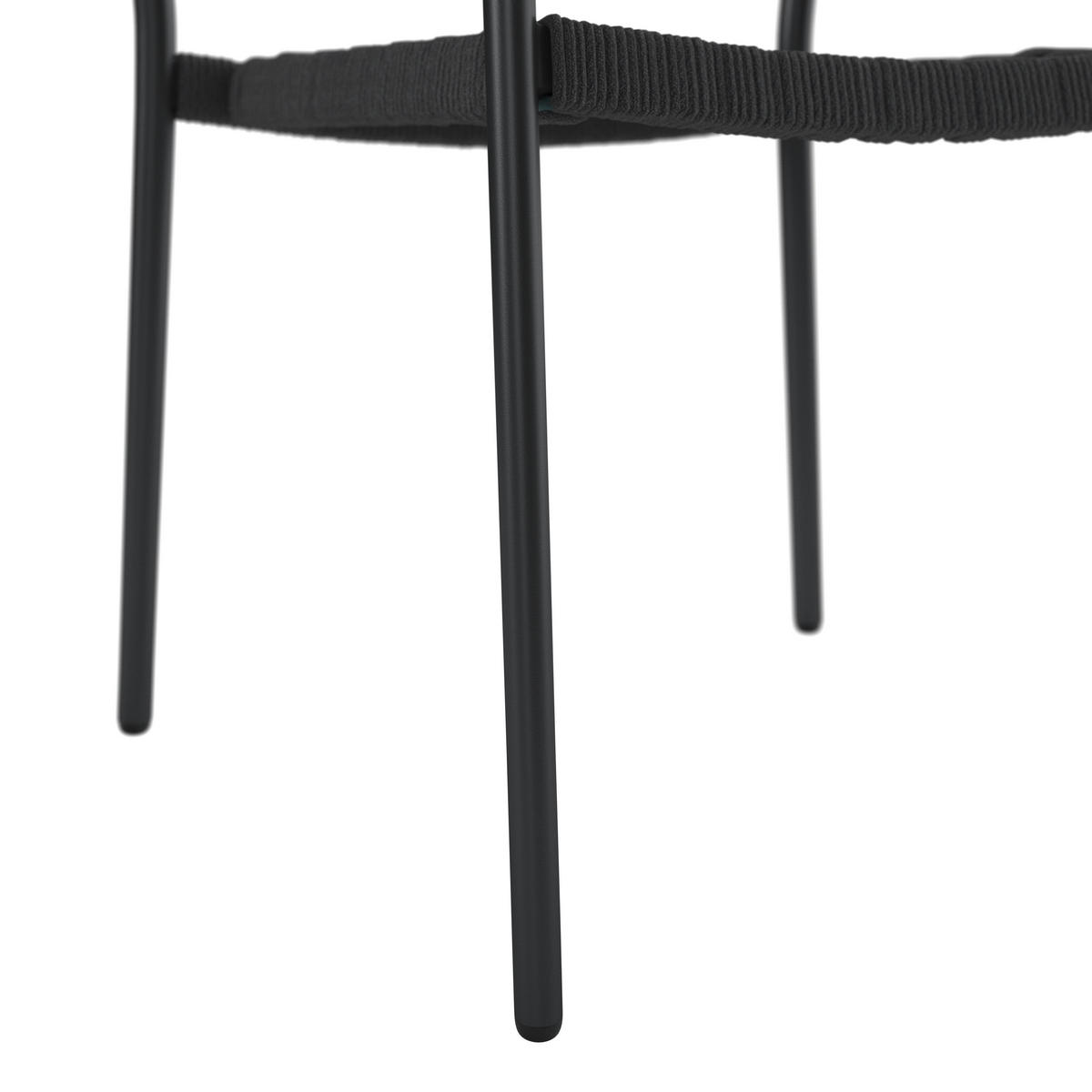 STOHOVATELNÉ KŘESLO, kov, textil - antracitová, Moderní, kov/textil (56/86/58cm) - Ambia Garden