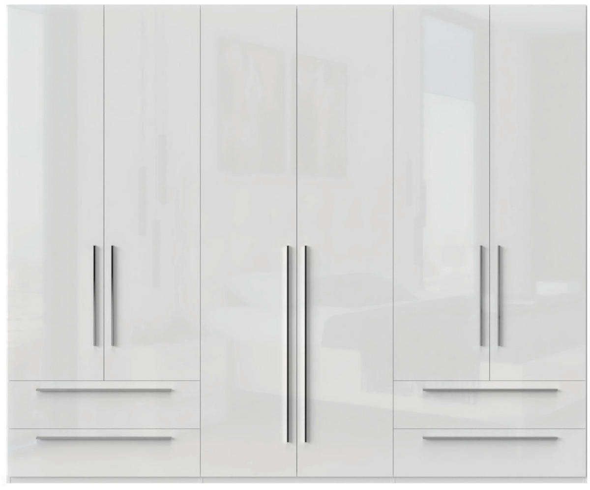 ORMAR SA KLASIČNIM VRATIMA bela, bela visoki sjaj  272/224/56 cm  - bela visoki sjaj/bela, Dizajnerski, pločasti materijal/plastika (272/224/56cm)