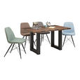 ESSTISCH in Holzwerkstoff 180/90/75 cm  - Eichefarben/Schwarz, KONVENTIONELL, Holzwerkstoff (180/90/75cm) - Hom`in