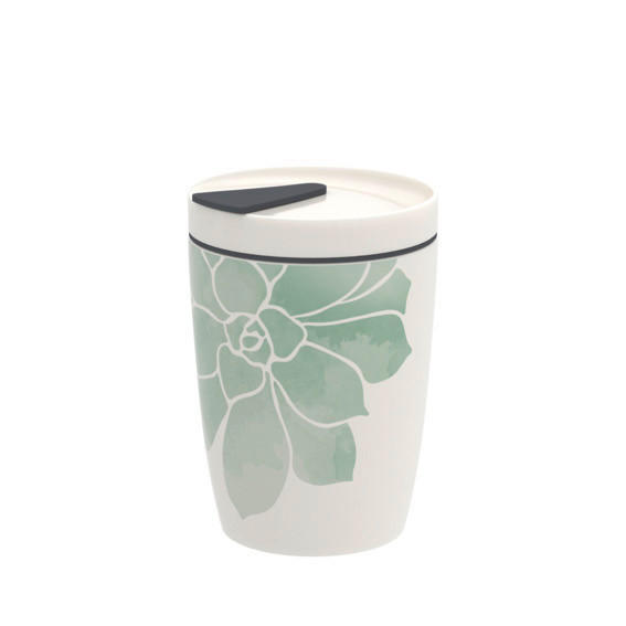 COFFEE-TO-GO-BECHER TO GO, TO STAY 0,29 L  - Beige/Weiß, Basics, Keramik/Kunststoff (290ml) - like.Villeroy & Boch