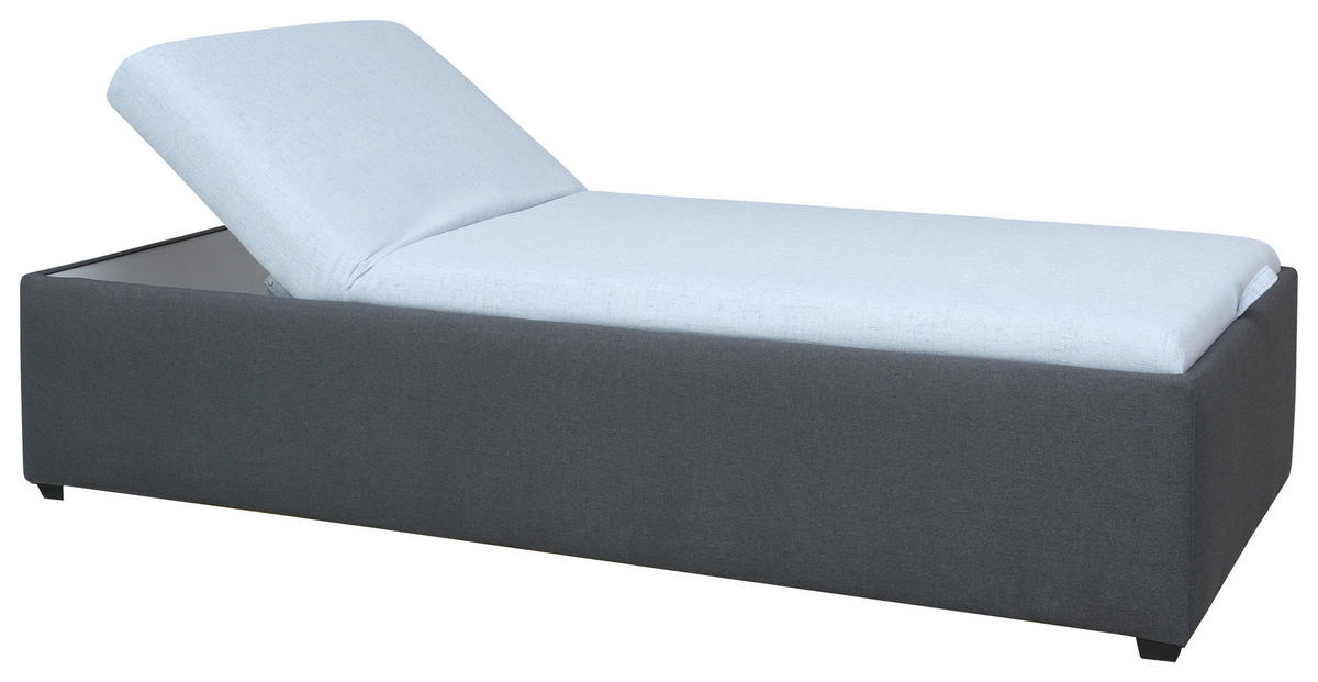 LEŽADLO, textil, 90/200 cm - sivá, textil (90/200cm) - Cantus
