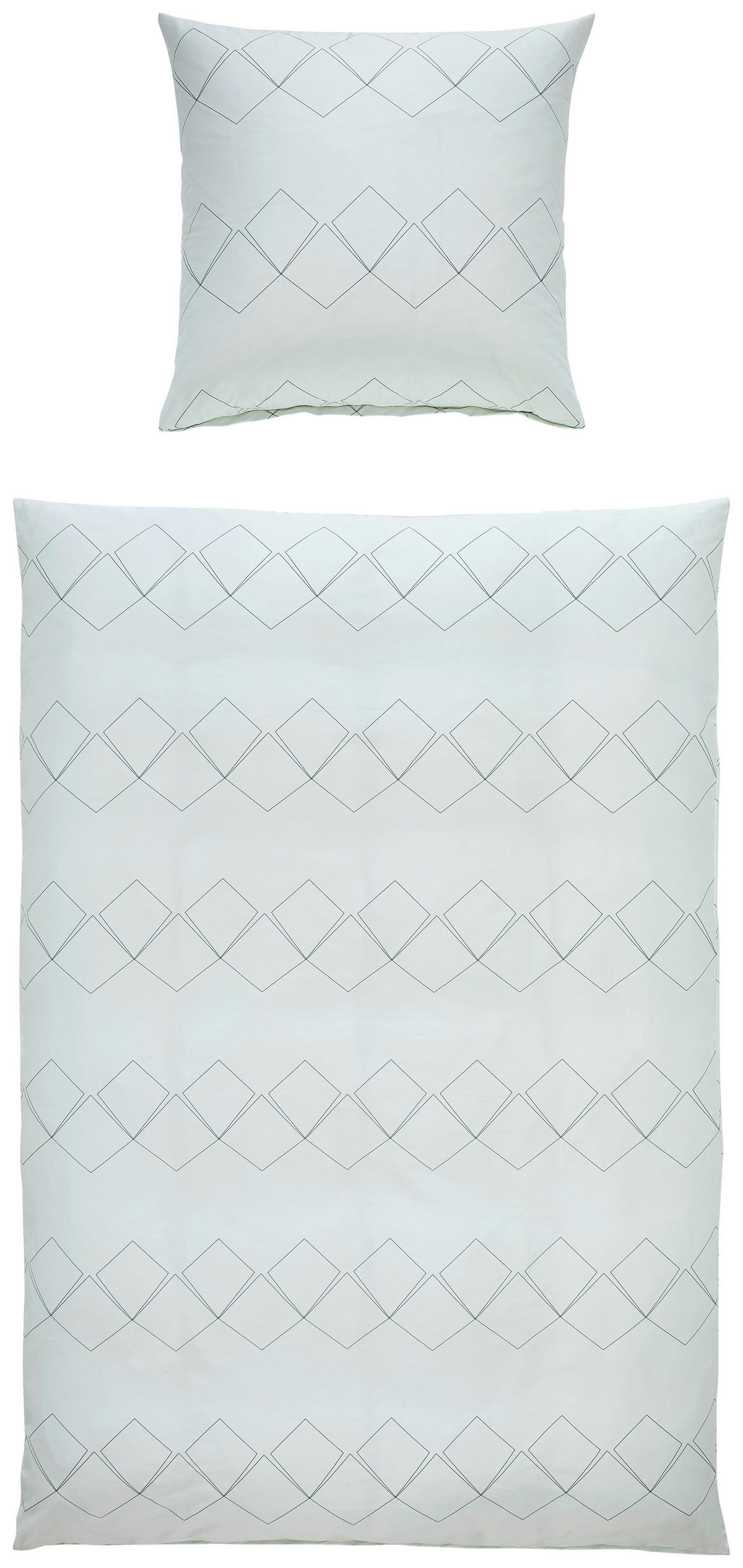BETTWÄSCHE Makosatin 135/200 cm  - Jadegrün/Grün, Design, Textil (135/200cm) - Janine