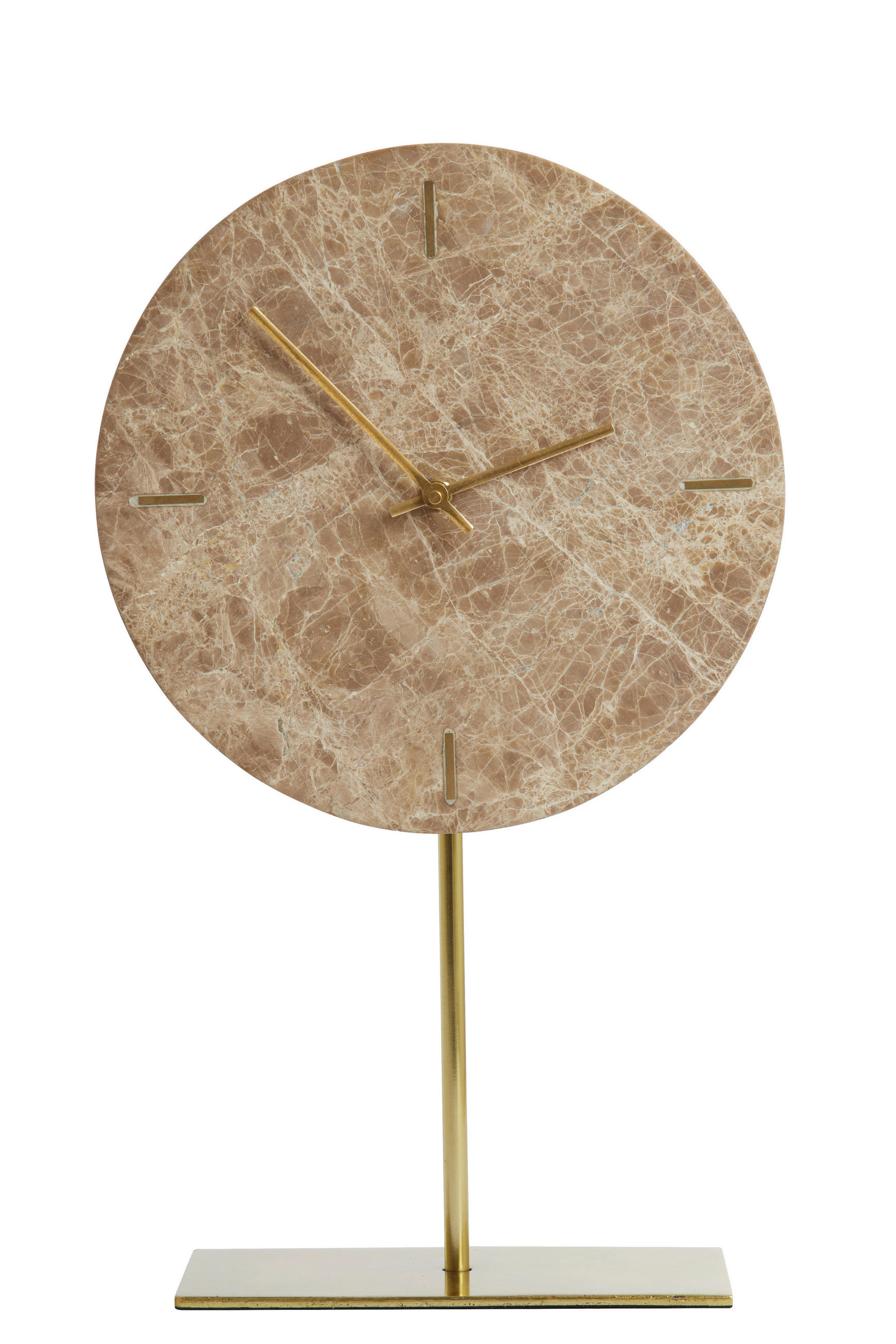 Light & Living Tischuhr Moreno Braun 10x42.5x25.5 cm
