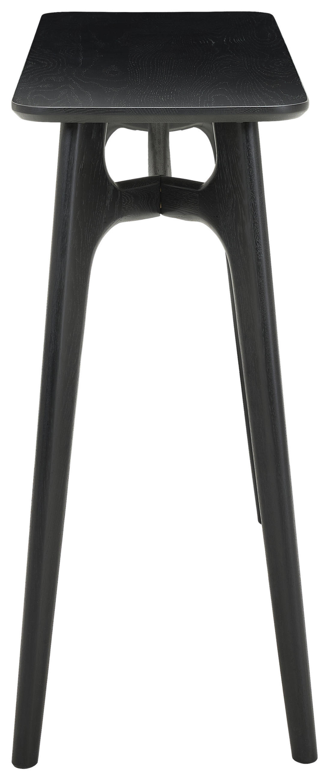 KONZOLOVÝ STOLEK, dub, černá, 100/80/35 cm - černá, Design, dřevo (100/80/35cm) - MID.YOU