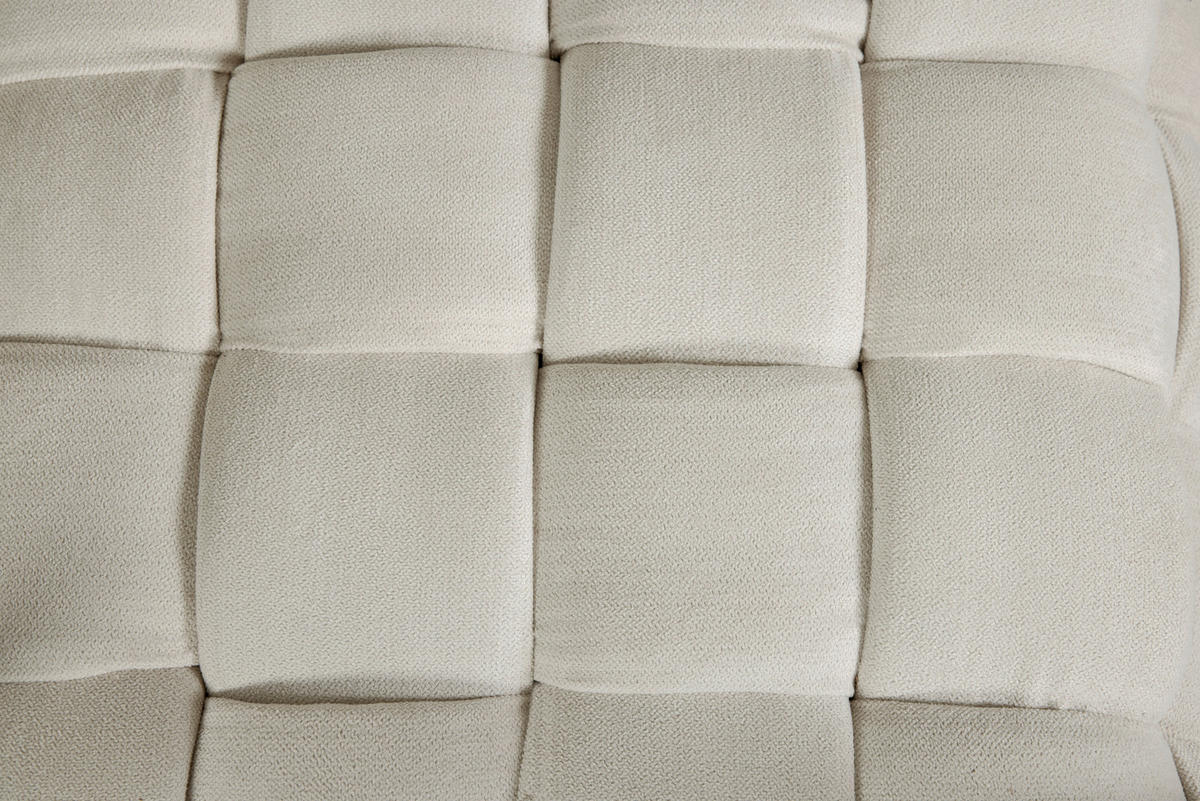 SITZWÜRFEL Samt  - Creme, MODERN, Textil (78/43/78cm)