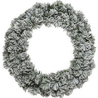 KRANZ  - Grün, Basics, Kunststoff/Metall (35cm) - X-Mas