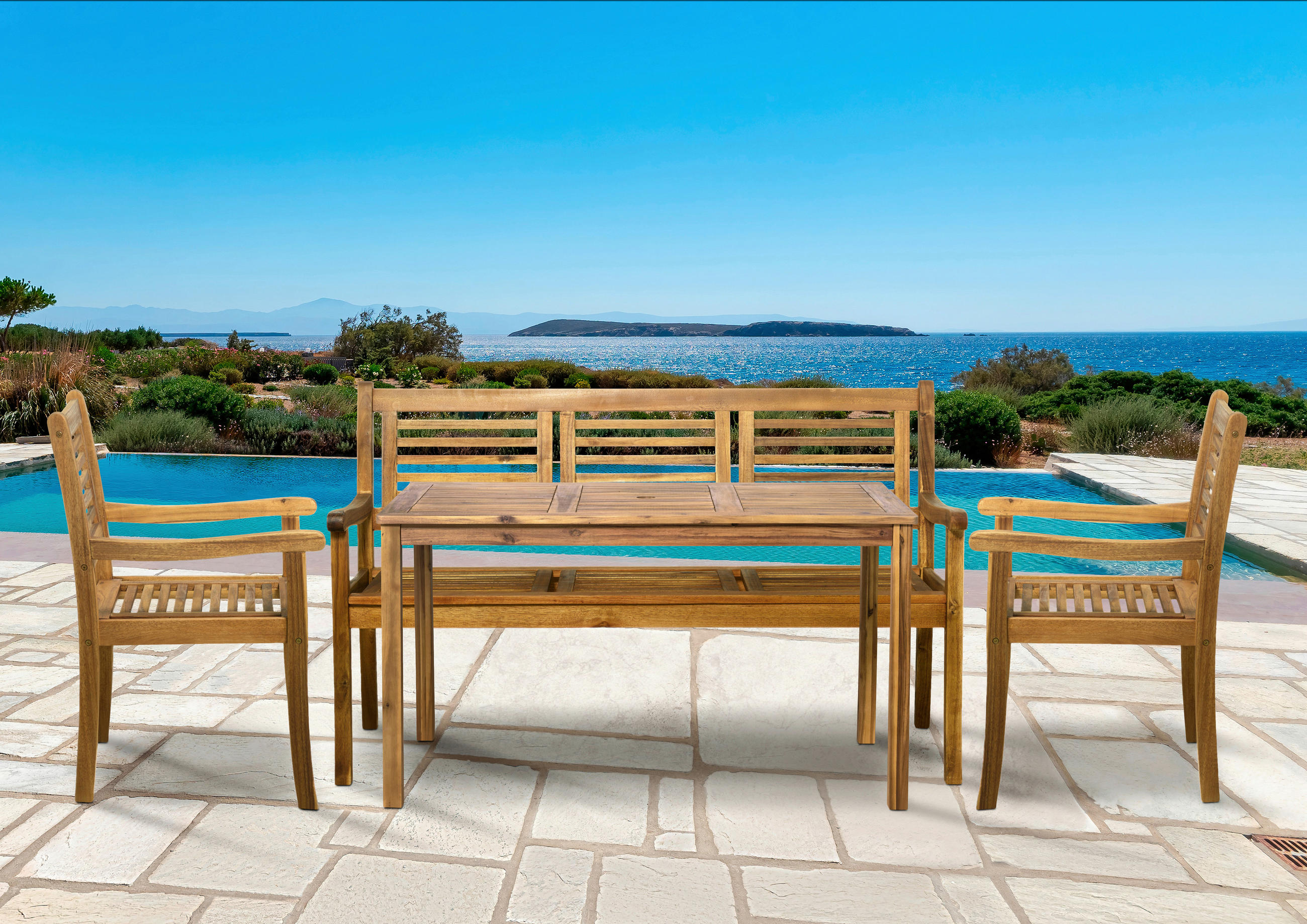 UTEGRUPP  - naturfärgad, Natur, trä - Livetastic