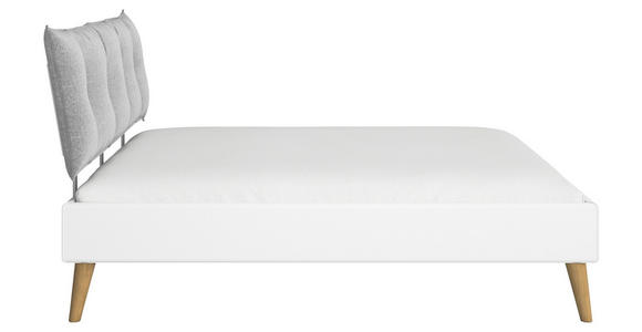 BETT 160/200 cm  in Weiß  - Wildeiche/Weiß, Design, Holz/Holzwerkstoff (160/200cm) - Carryhome