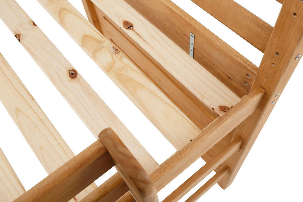 HOCHBETT 90/200 cm,  in Naturfarben, Leiter, Lattenrost  - Naturfarben, MODERN, Holz (90/200cm) - MID.YOU