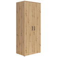 MEHRZWECKSCHRANK 80/195/52 cm  - Anthrazit/Schwarz, MODERN, Holzwerkstoff/Kunststoff (80/195/52cm) - Carryhome