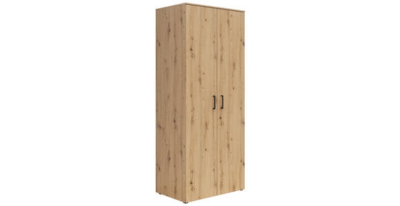 MEHRZWECKSCHRANK 80/195/52 cm  - Anthrazit/Schwarz, MODERN, Holzwerkstoff/Kunststoff (80/195/52cm) - Carryhome