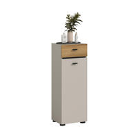 MIDISCHRANK 32/91/30 cm  - Kaschmir/Eichefarben, Trend, Holzwerkstoff/Kunststoff (32/91/30cm) - MID.YOU