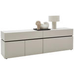 LOWBOARD  in 180/57/40 cm  - Kaschmir/Schwarz, Design, Holzwerkstoff/Kunststoff (180/57/40cm) - Voleo