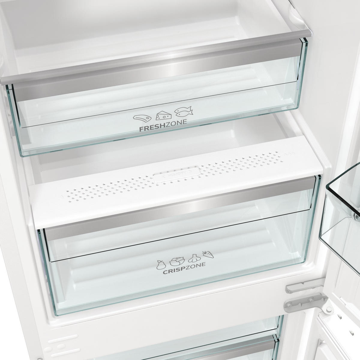 KÜHL-GEFRIER-KOMBINATION NRKI517D61WF  - Weiß, Trend, Metall (54/172,2/54,5cm) - Gorenje