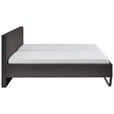 POLSTERBETT Grau 180/200 cm  - Schwarz/Grau, Basics, Textil/Metall (180/200cm) - Xora