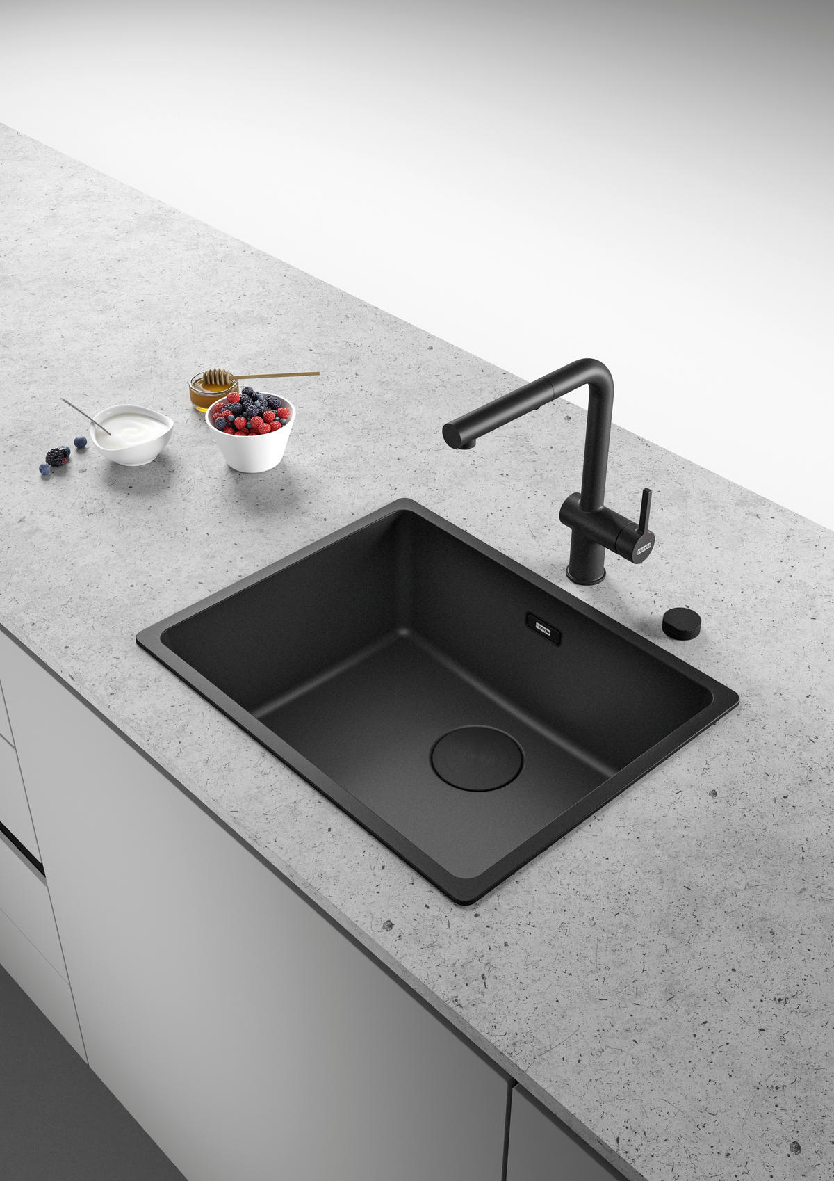 EINBAUABFALLSAMMLER 2 x 18 l  Metall, Kunststoff  - Edelstahlfarben/Grau, Basics, Kunststoff/Metall (56,0-56,8/36,0/39,9cm) - Franke