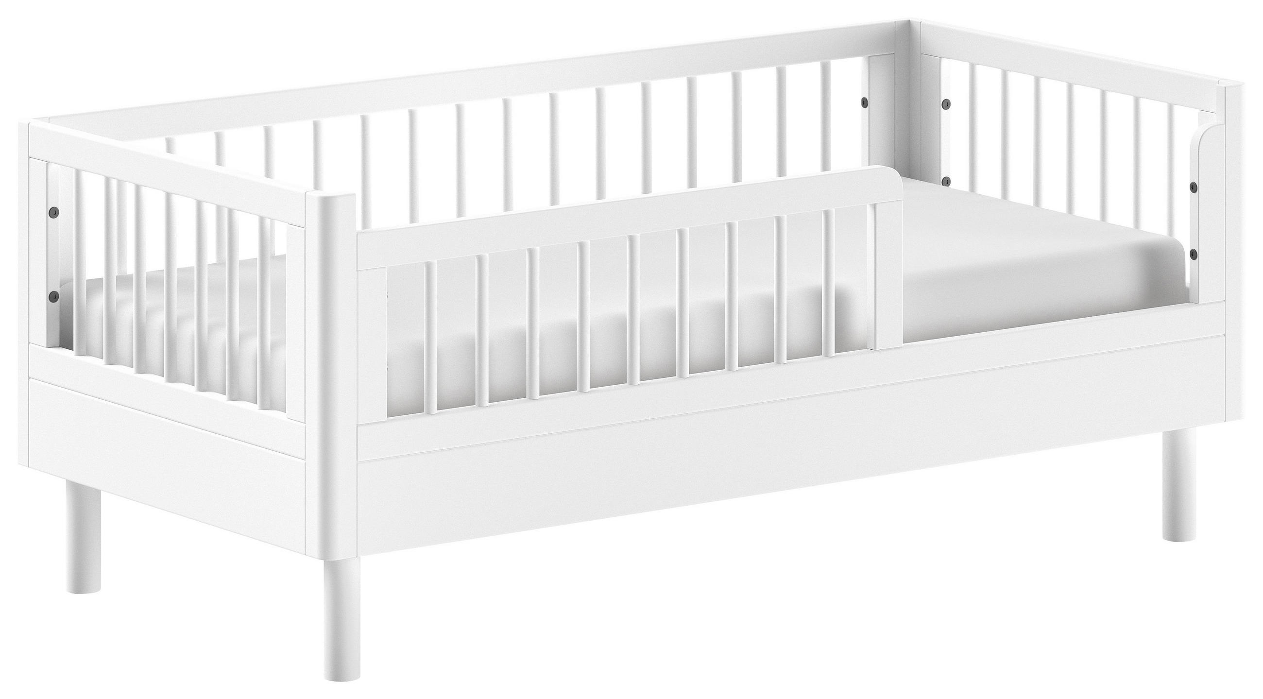 BETT 70/140 cm  in Weiß  - Weiß, MODERN, Holz (70/140cm) - MID.YOU