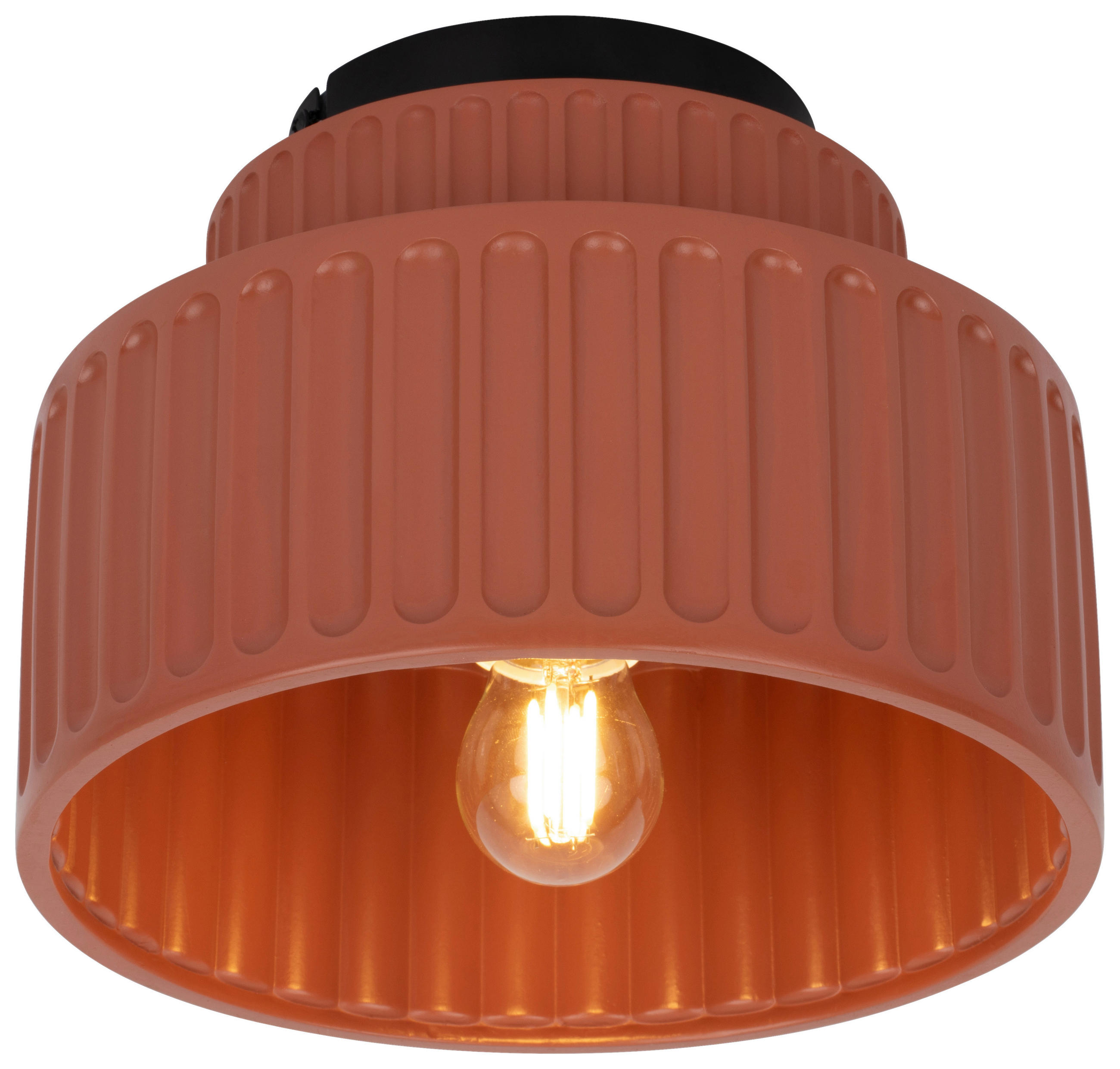 DECKENLEUCHTE 23/18,5 cm   - Mokka, Design, Kunststoff/Metall (23/18,5cm) - Collet's Monde