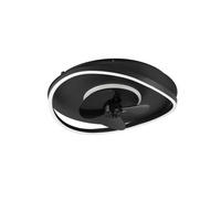 DECKENVENTILATOR  73,5/23 cm    - Schwarz, Design, Kunststoff (73,5/23cm)