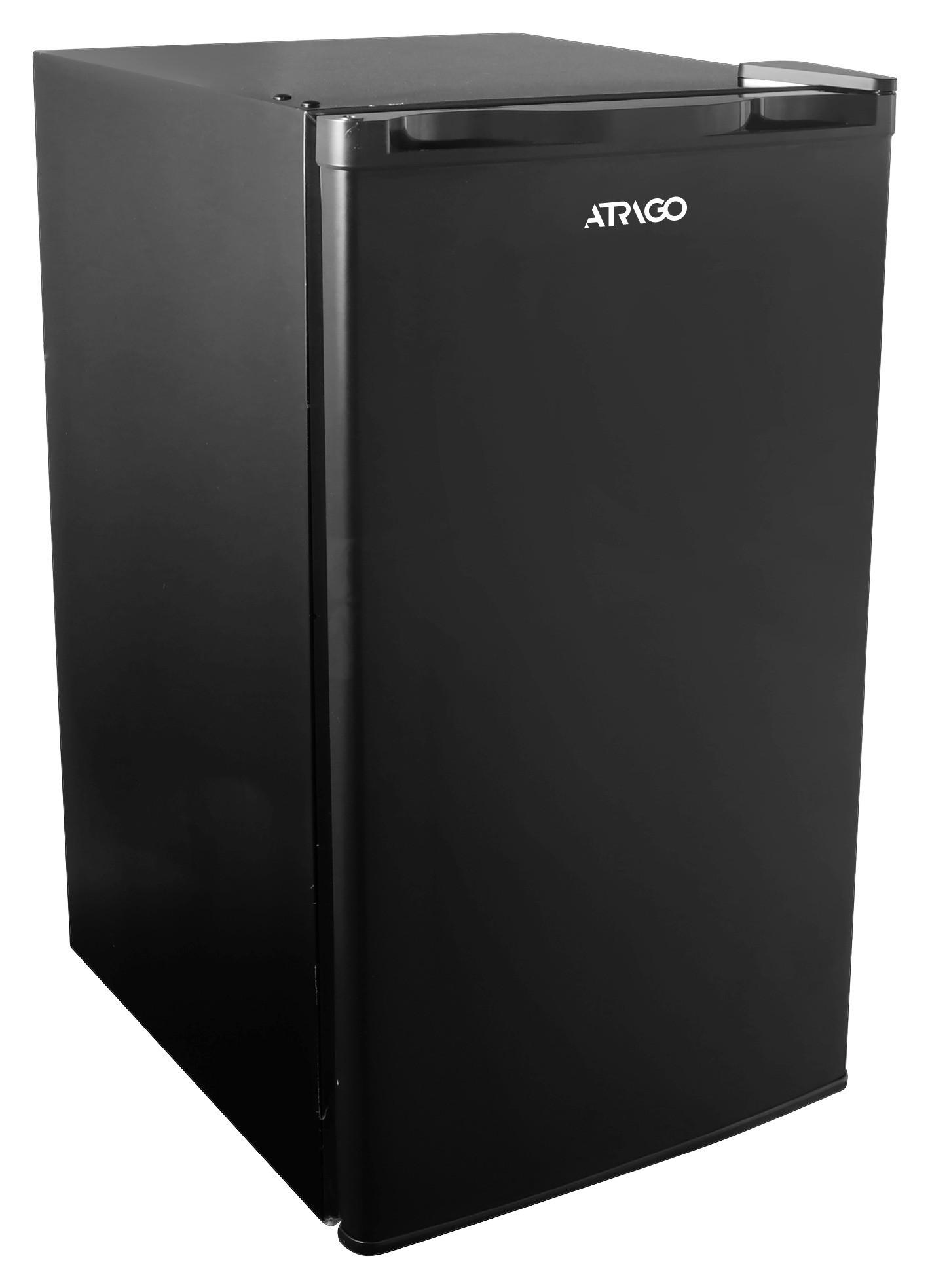 KÜHLSCHRANK 52690003/01  - Schwarz, Basics, Glas/Kunststoff (44,5/49/79,2cm) - Atrigo