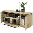 SIDEBOARD Eichefarben  182/76/60/228 cm  - Eichefarben/Anthrazit, Natur, Holz/Metall (182/76/60/228cm) - Valnatura