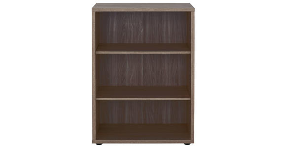 AKTENREGAL 81,8/110,5/40 cm - Trüffeleichefarben/Schwarz, KONVENTIONELL, Holzwerkstoff/Kunststoff (81,8/110,5/40cm) - Voleo