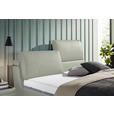 POLSTERBETT Matratze, Lattenrost Hellgrau 200/200 cm  - Hellbraun/Anthrazit, Design, Holz/Textil (200/200cm) - Johann Jakob