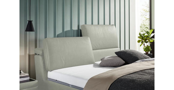 POLSTERBETT Matratze, Lattenrost Hellgrau 200/200 cm  - Hellbraun/Anthrazit, Design, Holz/Textil (200/200cm) - Johann Jakob