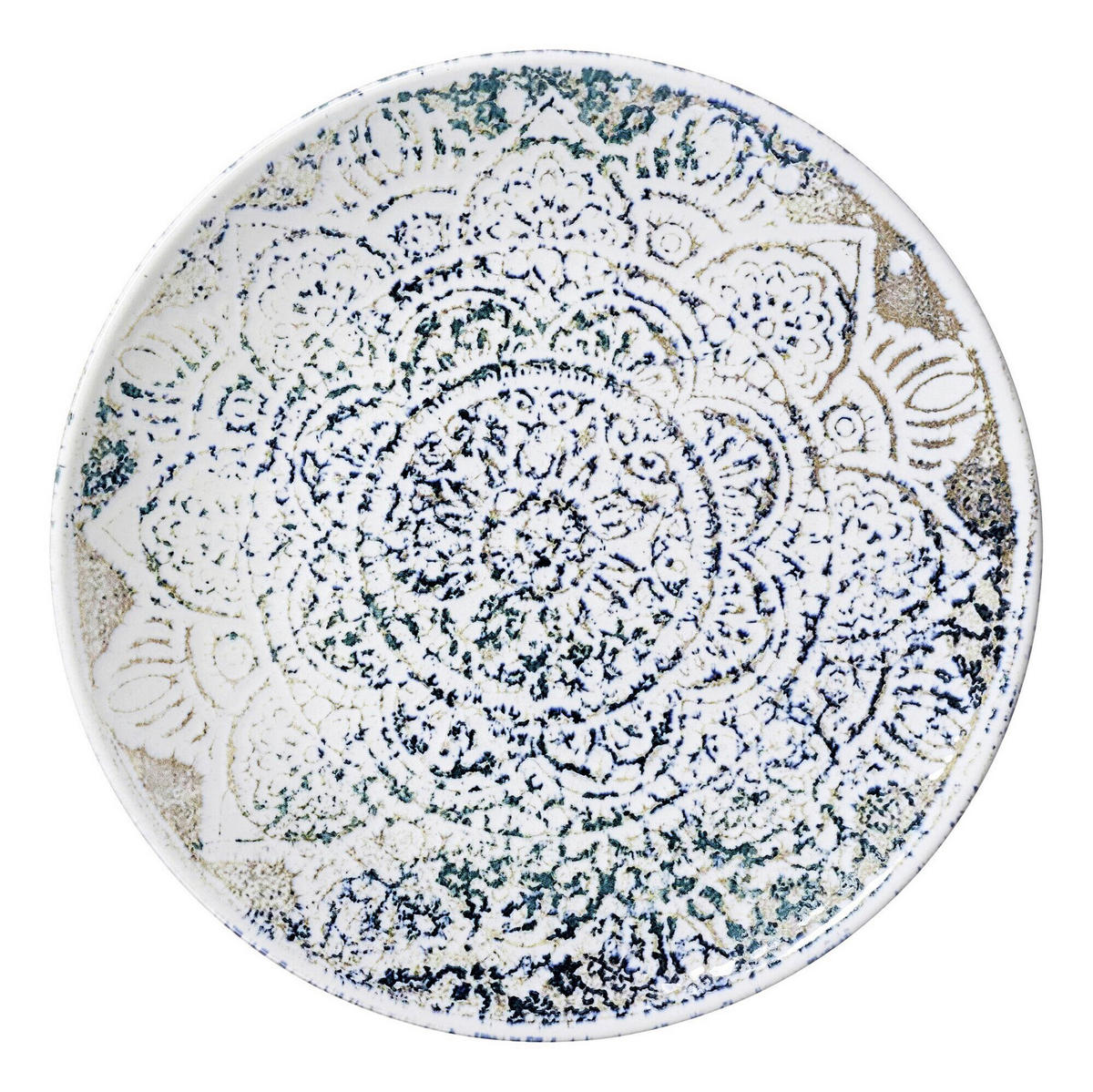 DESSERTTELLER Blau, Grün, Beige 21 cm Liugi  - Blau/Beige, LIFESTYLE, Keramik (21cm) - Ritzenhoff Breker