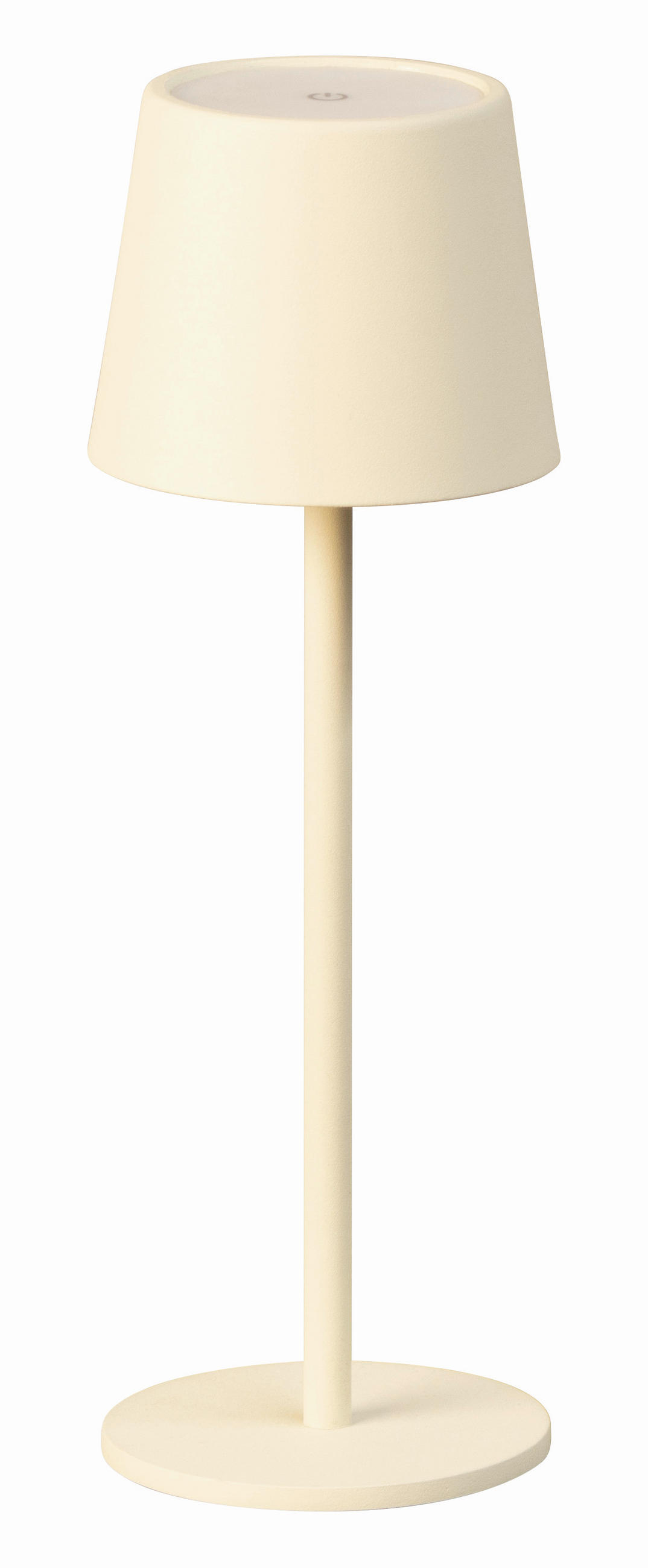 AKKU-TISCHLEUCHTE Roxi 9/27,5 cm  - Beige, KONVENTIONELL, Metall (9/27,5cm)