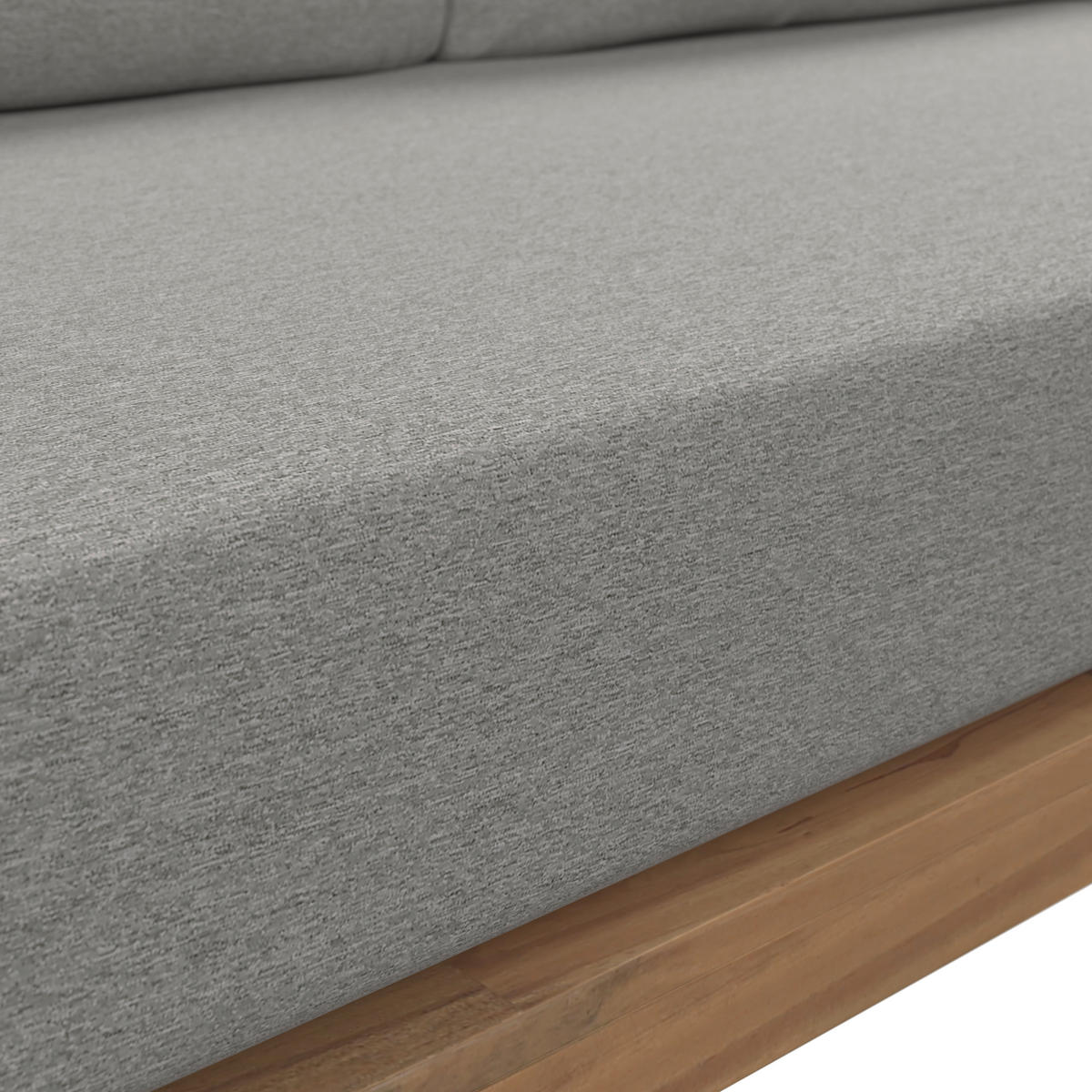 LOUNGEGARNITUR 4-teilig  232/232 cm  Akazie massiv Stahl  - Taupe/Anthrazit, Natur, Holz/Textil (232/232cm) - Ambia Garden