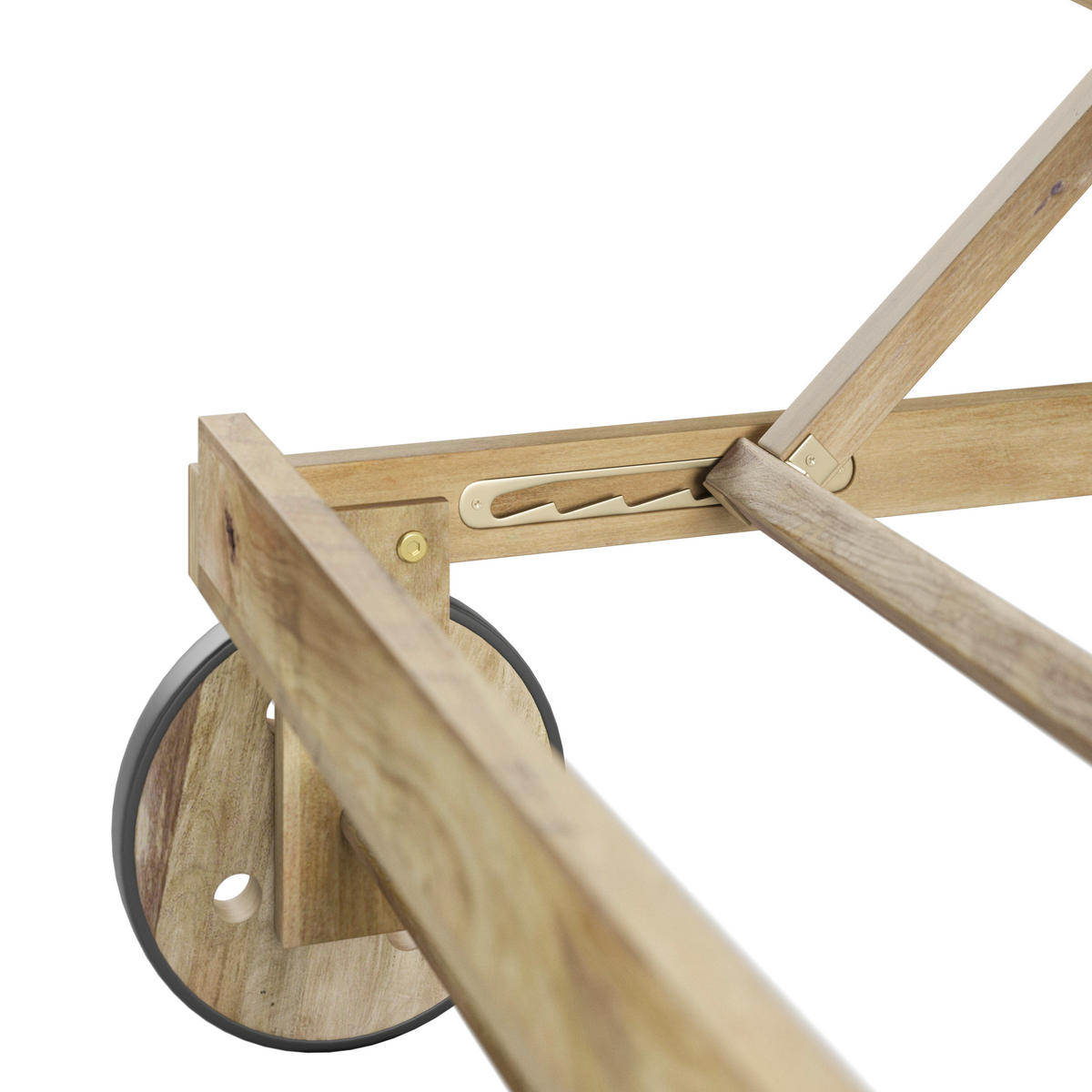 GARTENLIEGE 188/70/71 cm  - Akaziefarben, Natur, Holz (188/70/71cm) - Ambia Garden