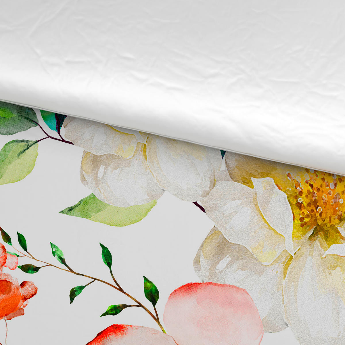 OBOJESTRANSKA POSTELJNINA 140/200 cm saten večbarvno  - večbarvno, tekstil (140/200cm) - Esposa