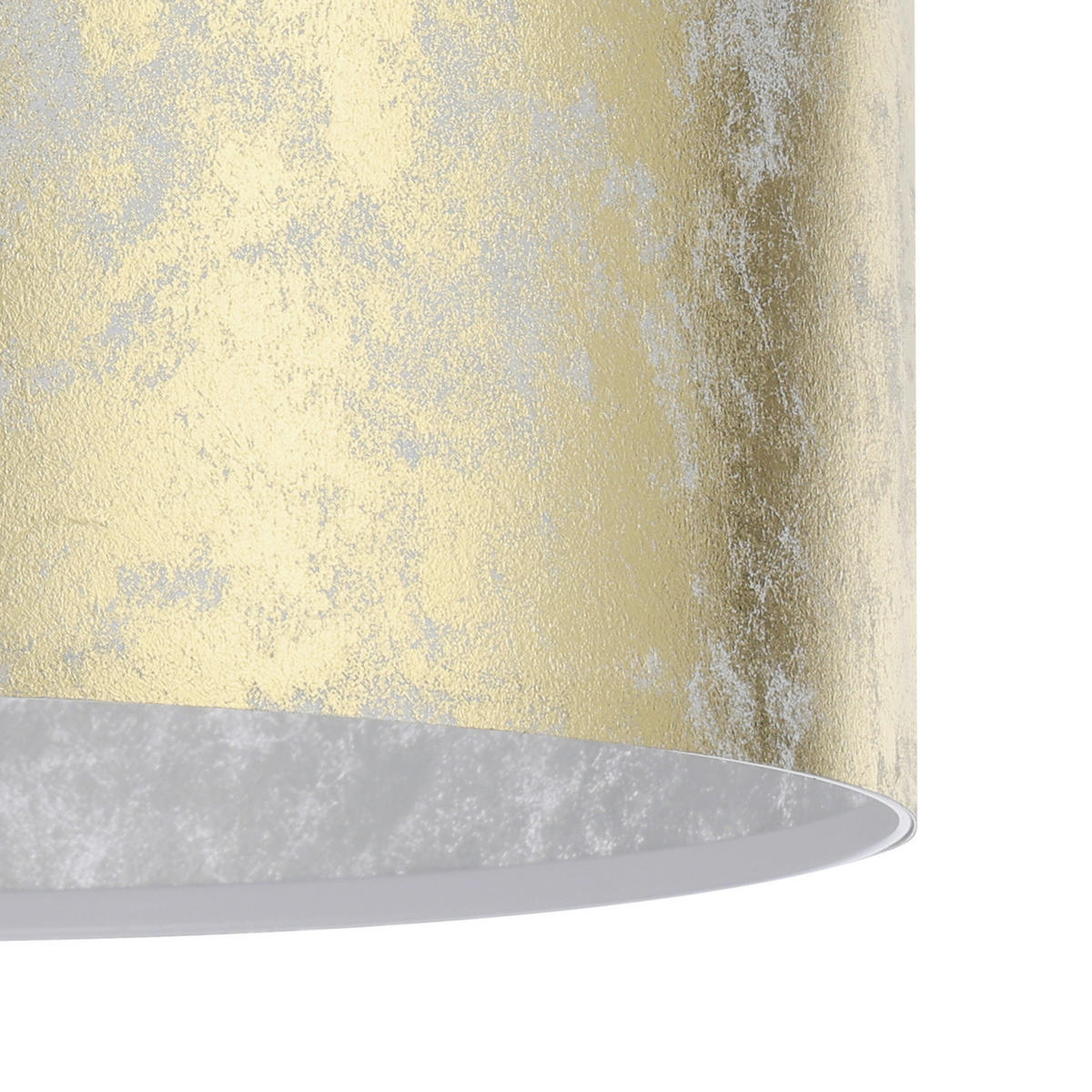 HÄNGELEUCHTE Viserbella 38/110 cm  - Champagner/Goldfarben, KONVENTIONELL, Textil/Metall (38/110cm) - Eglo