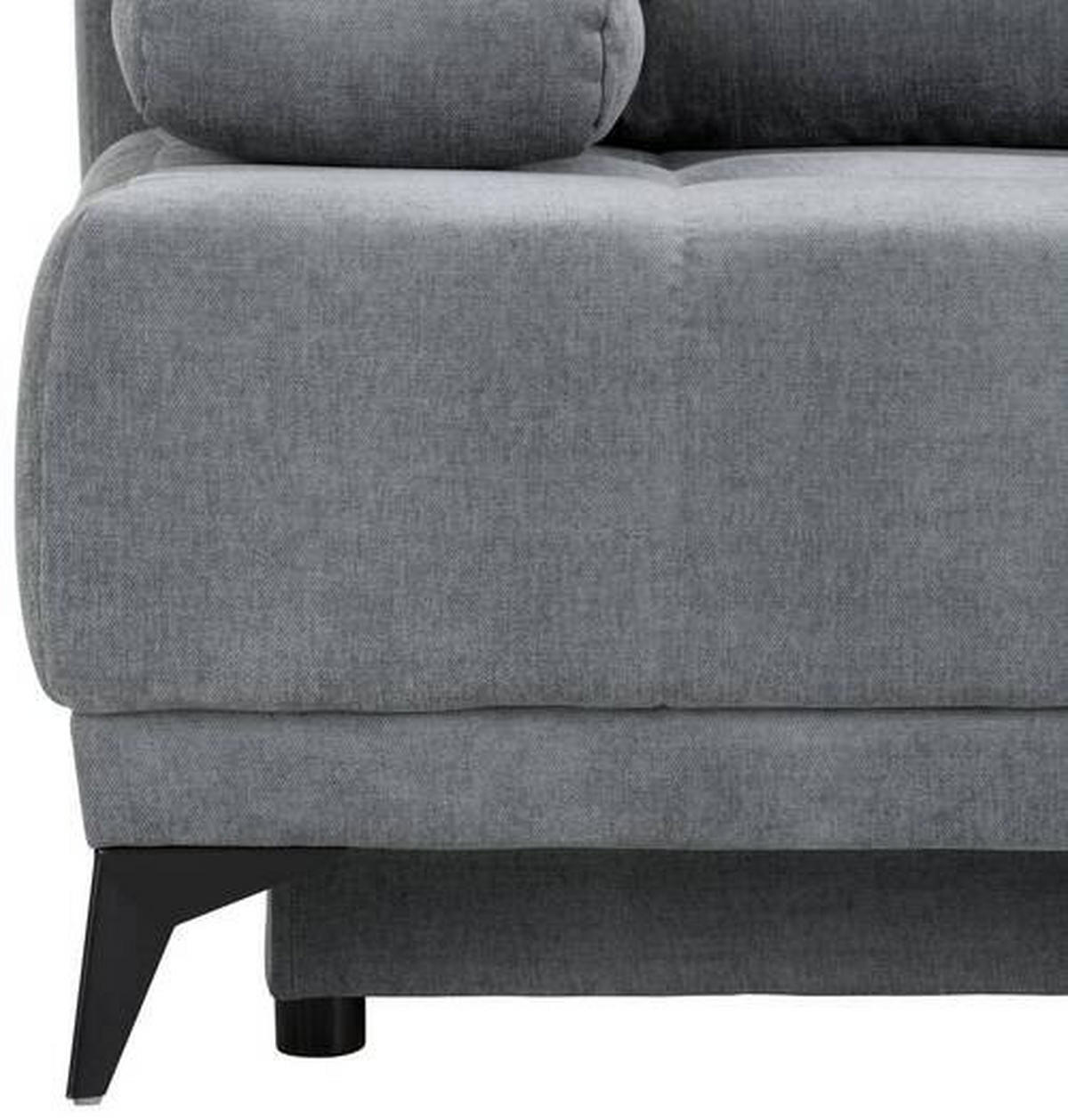 BÄDDSOFFA i flatväv mörkgrå  - mörkgrå/grå, Modern, textil (195/77/100cm) - MID.YOU
