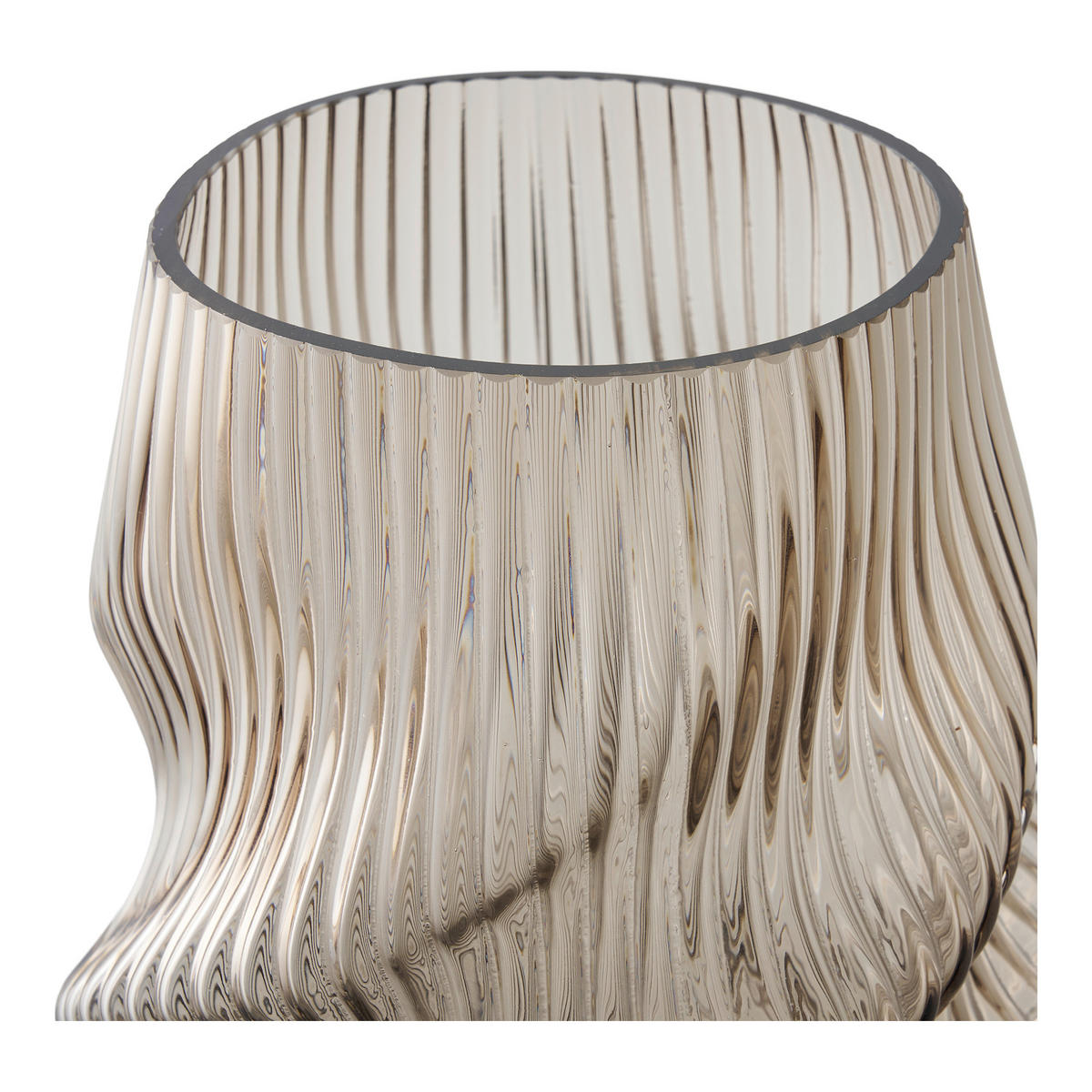 VASE Vase  - Braun, Basics, Glas (17/25cm)